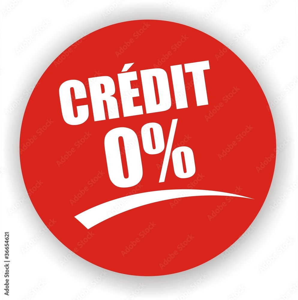 étiquette crédit 0% étiquette crédit 0%