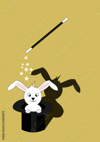 Drawing representing a magic show