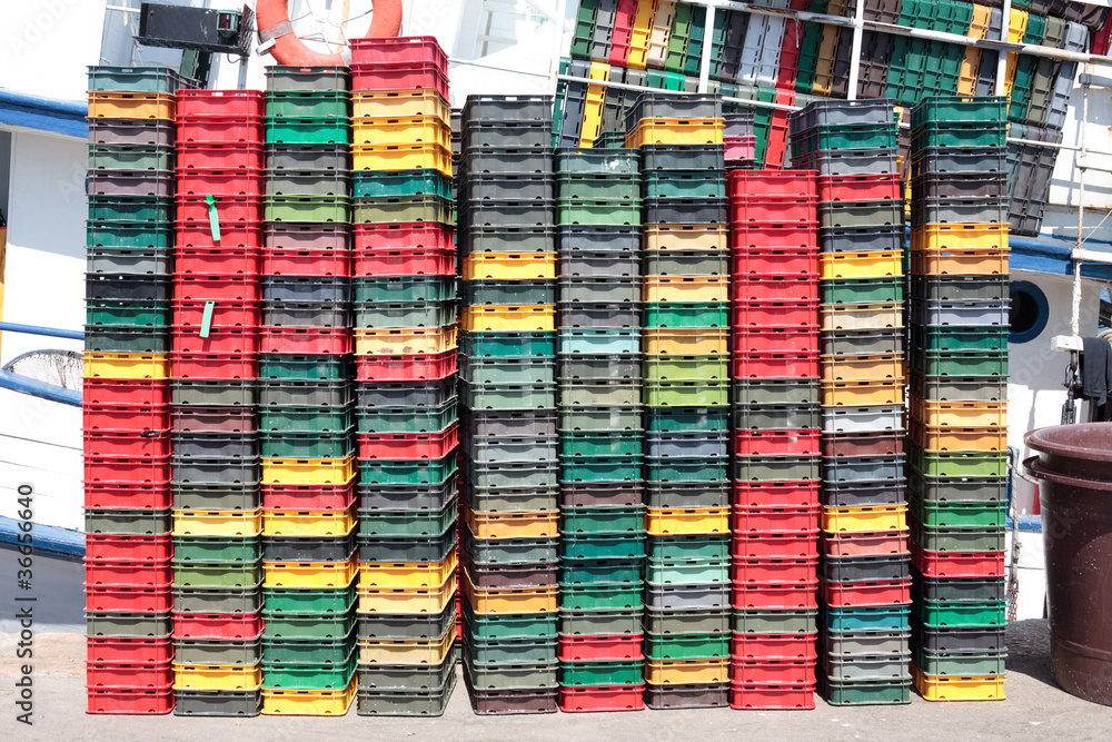 plastic crates