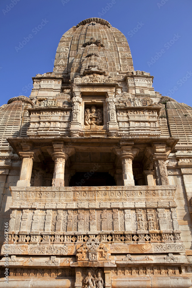 Hindu temple in Chittorgarh fortress in Rajasthan