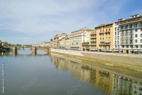 Embankment of Arno river