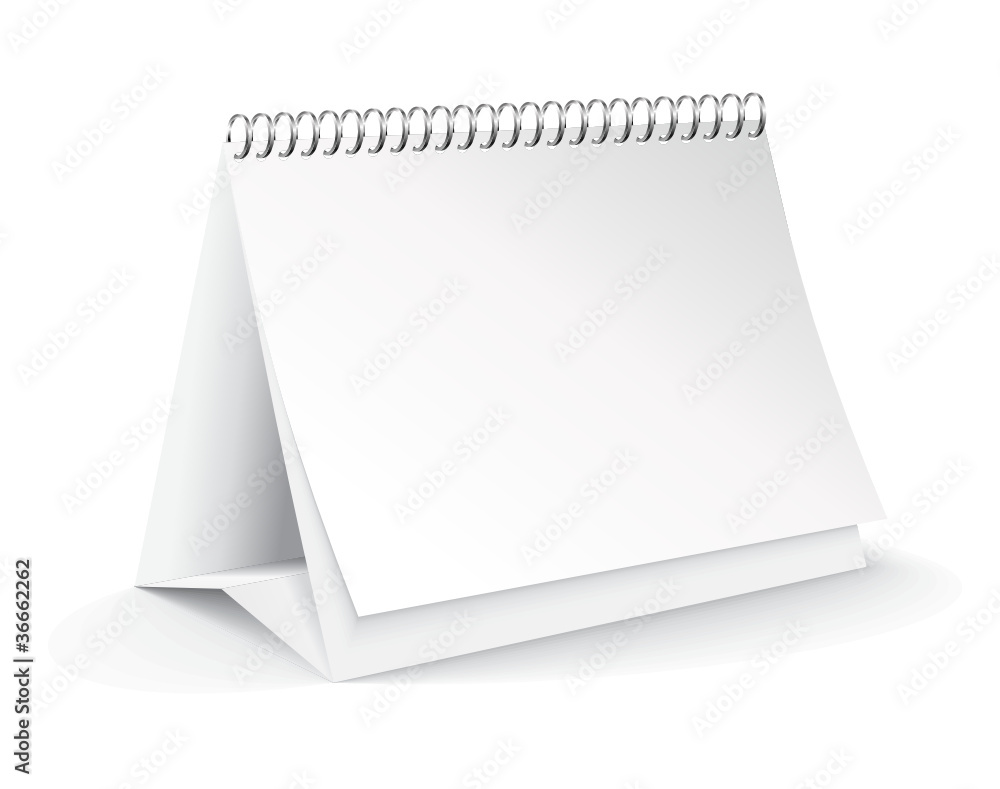 vector blank desk calendar vector blank desk calendar