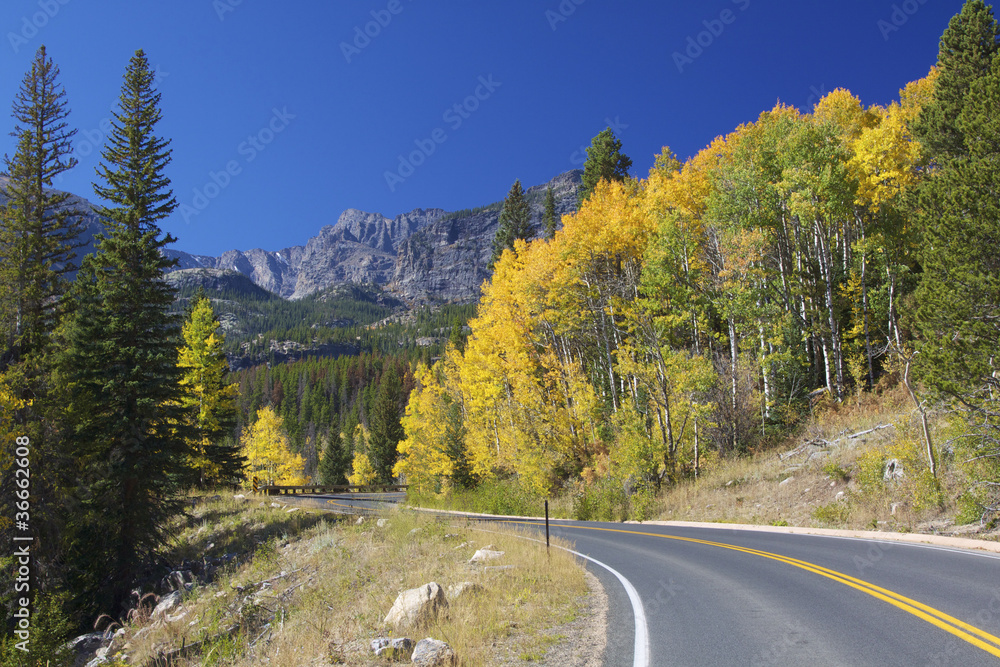 Rocky Mountain Highway in Fall Rocky Mountain Highway in Fall