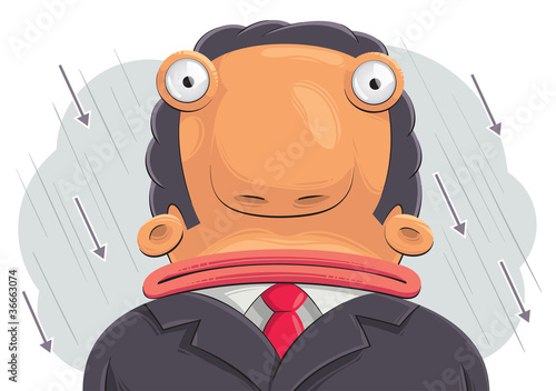 Confused businessman