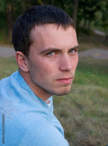 Young thoughtful man
