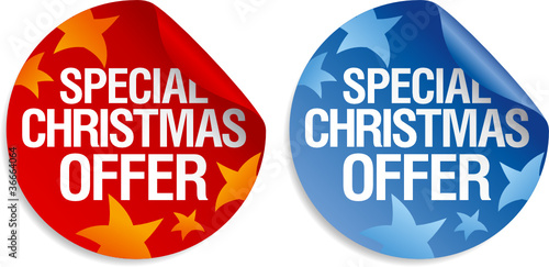 Special Christmas offer stickers set