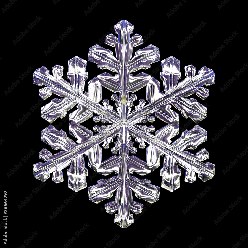 Obraz premium 3d snowflake 2