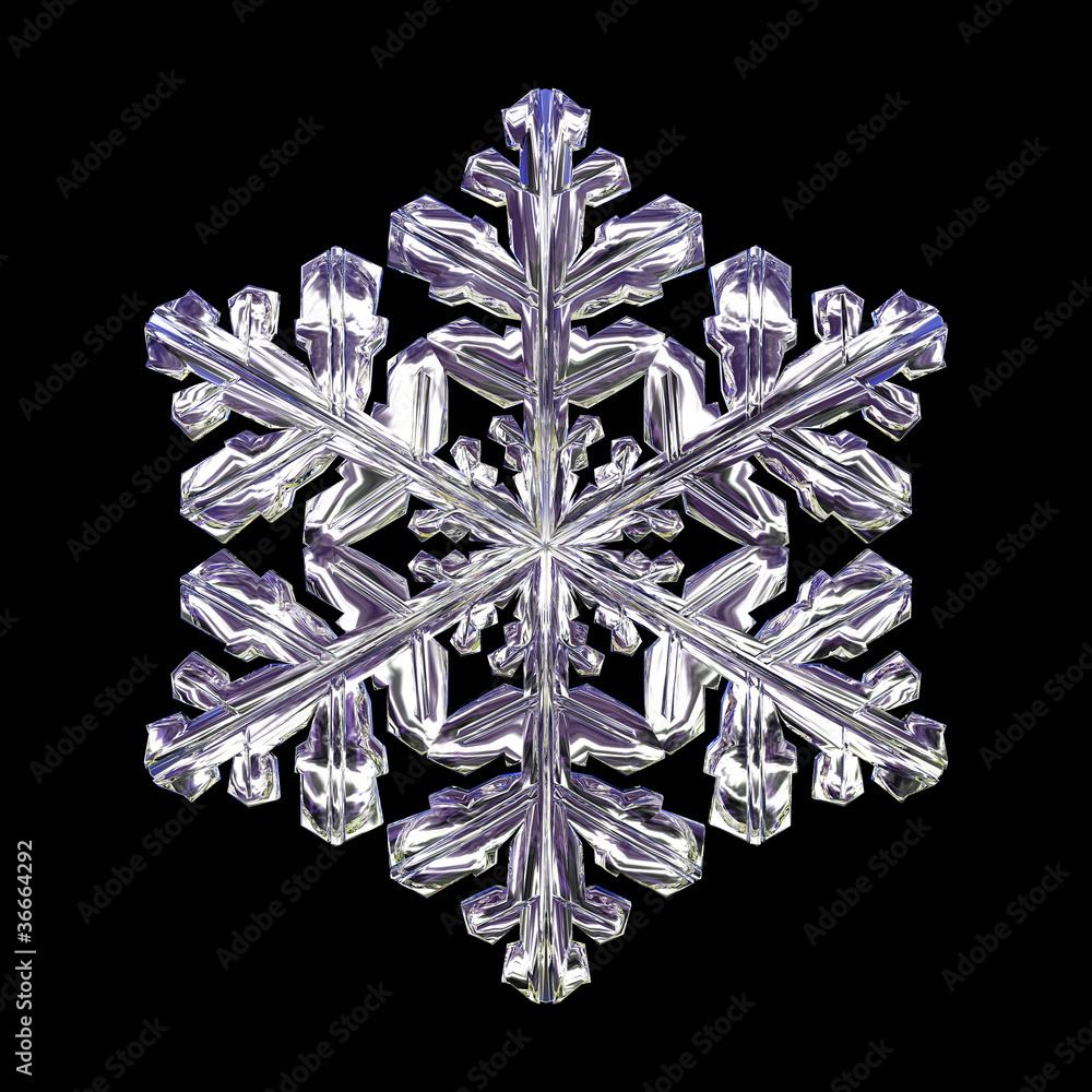 Fototapeta premium 3d snowflake 2