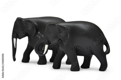 Two black elephants © tashka2000