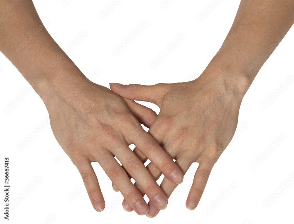 two feminine hands