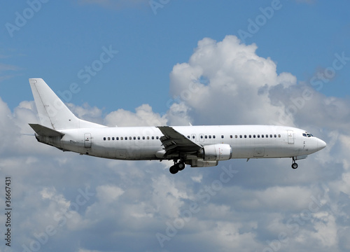 White passenger airplane