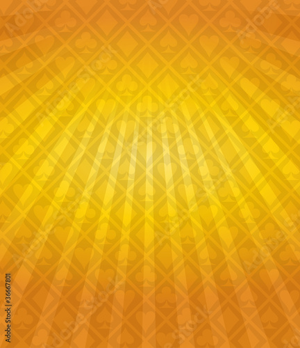 Vector Poker Gold Background