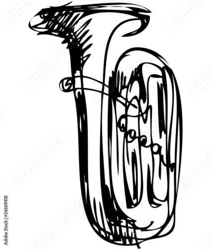 sketch of the copper tube musical instrument