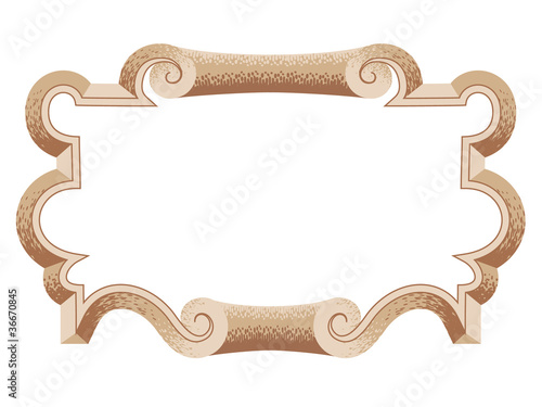 baroque  architectural ornamental decorative frame