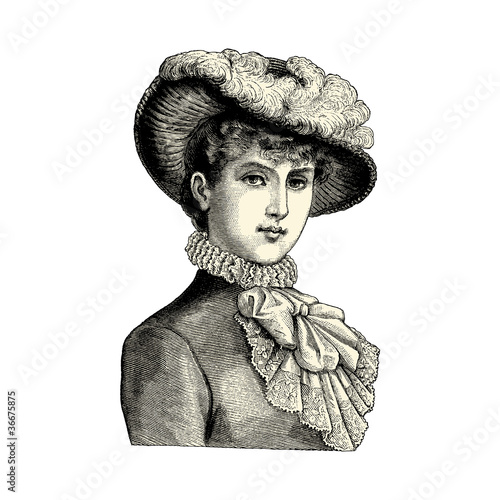 Femme au chapeau