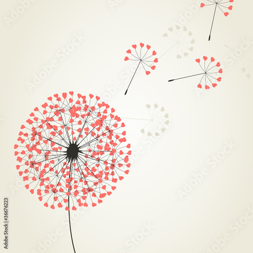 From a dandelion seeds depart