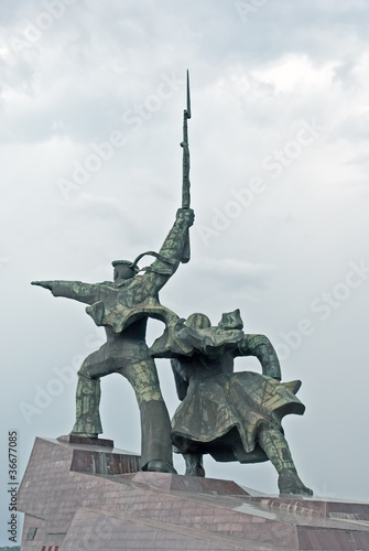Monument to war in Sevastopol town