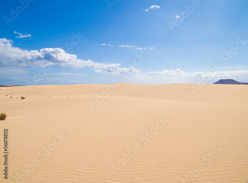 Fuerteventura  Corralejo sand dunes nature park  Montana Roja 