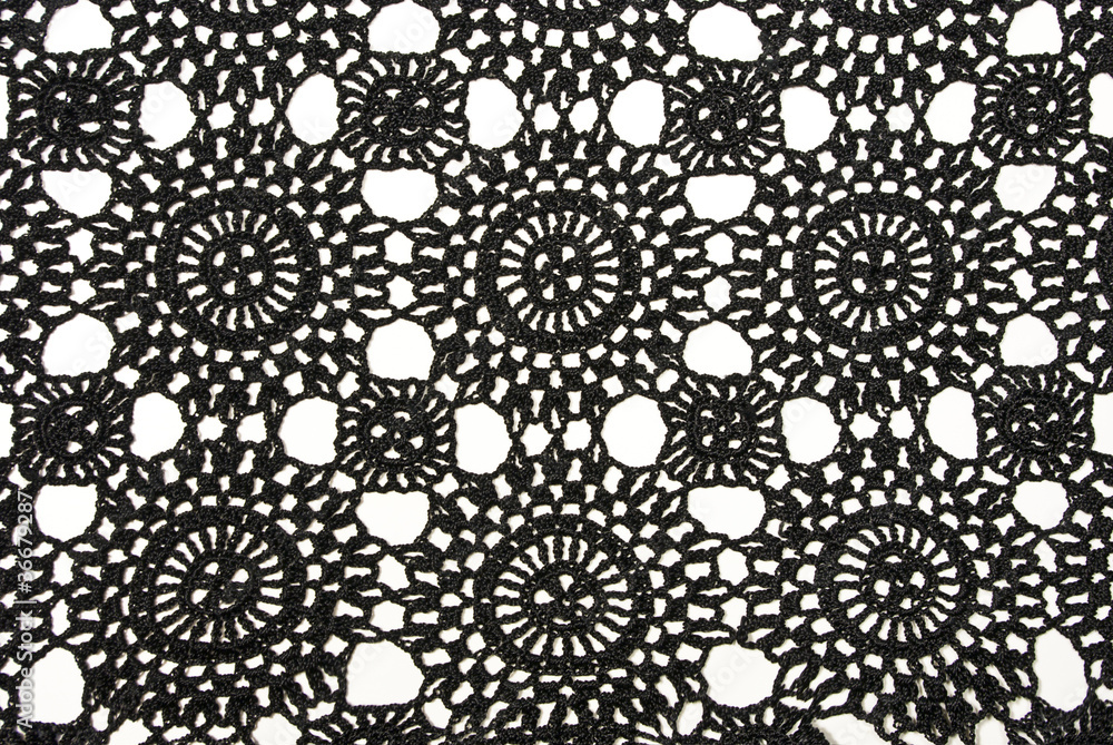 Black and White Lace Texture