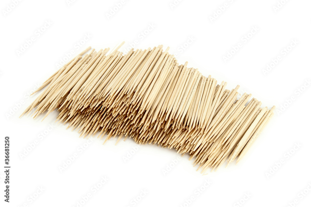 Many toothpick, isolated on white Many toothpick, isolated on white