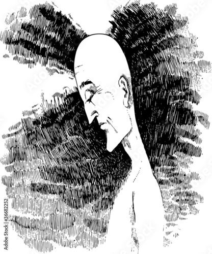 man in meditation