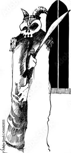 phantom with skull and sword