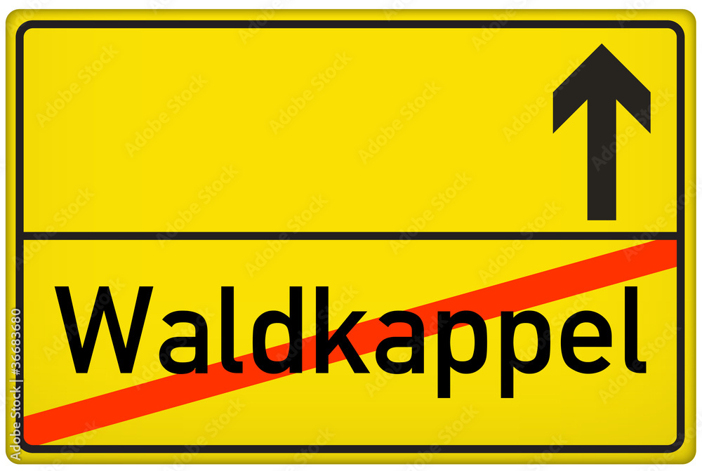 Ortsausgangsschild Stadt Waldkappel Ortsausgangsschild Stadt Waldkappel