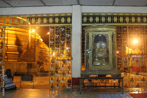Inside buddhist temple