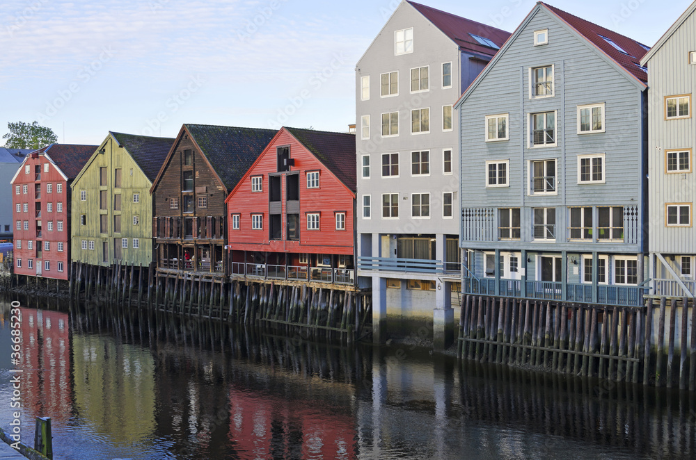 Trondheim, historische Speicherhäuser
