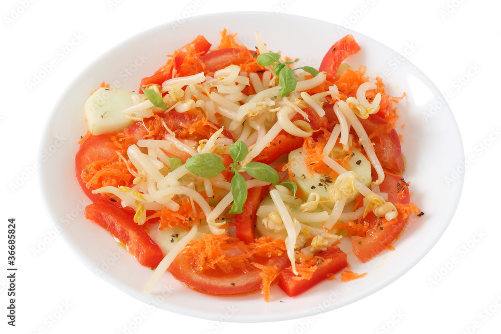 Salad with bean sprouts Salad with bean sprouts