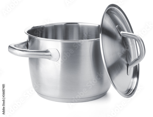 Canvastavla Stainless steel pot with cover