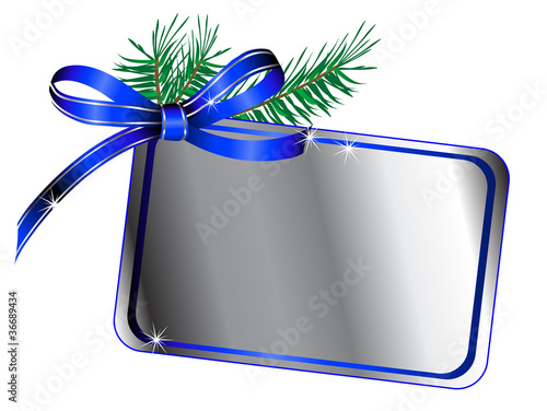 Blue bow