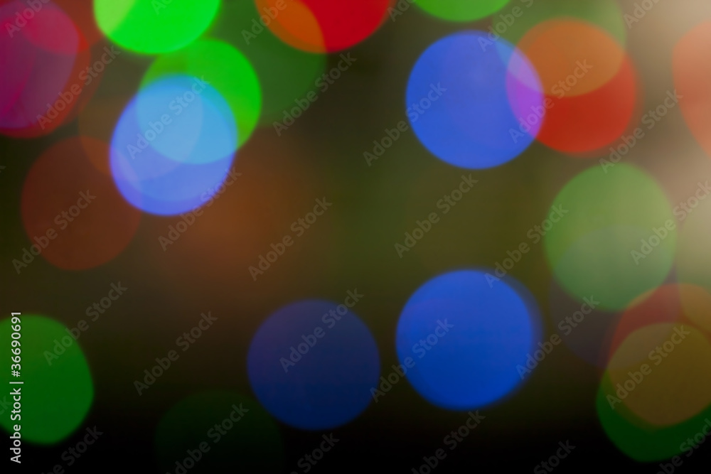 Colorful defocused Christmas Lights Colorful defocused Christmas Lights
