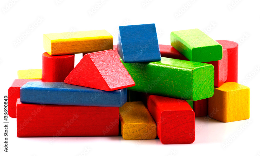 Wooden building blocks Wooden building blocks