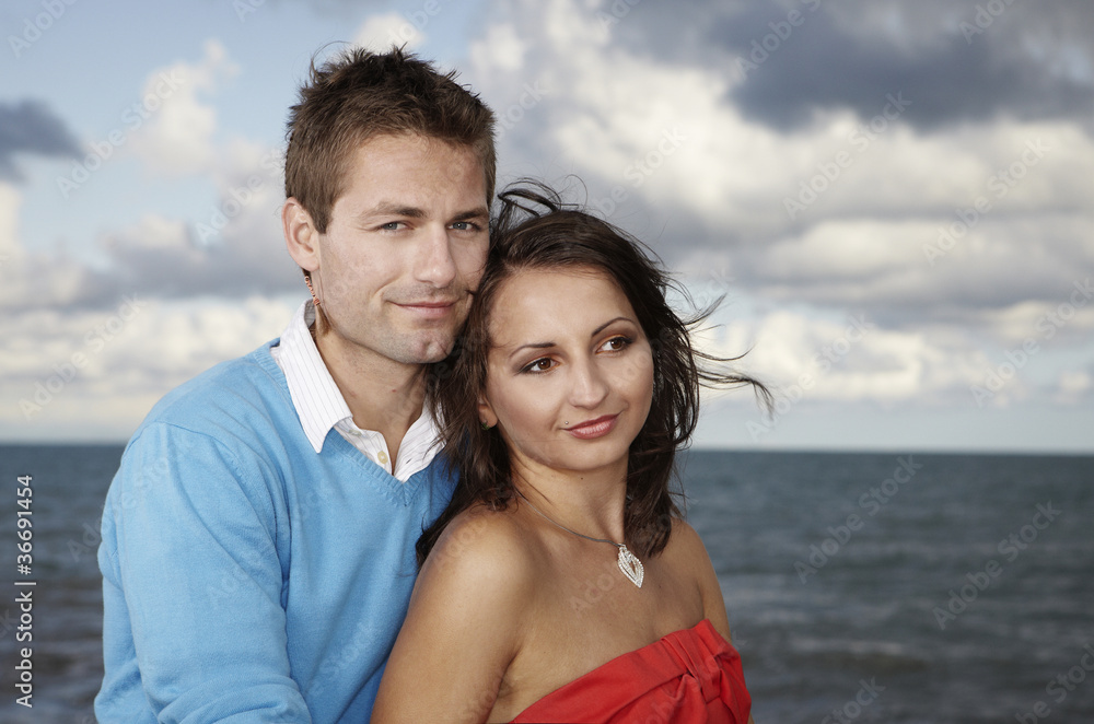 Couple by the sea Couple by the sea
