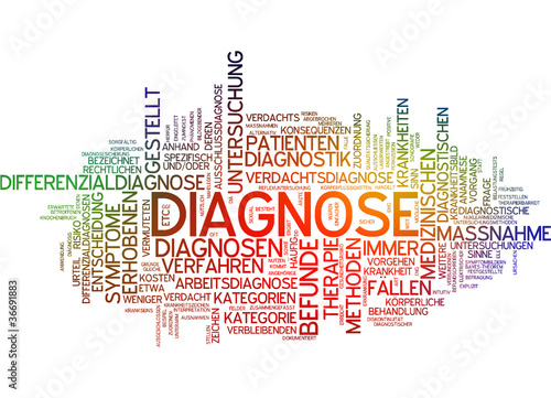 Billede på lærred Diagnose