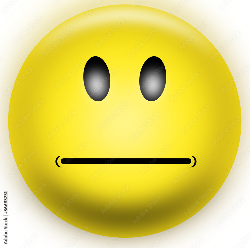 Fototapeta premium Emoticon glossy icon