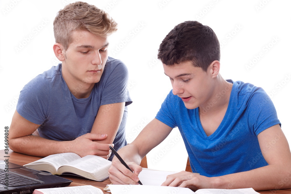 Studying together Studying together