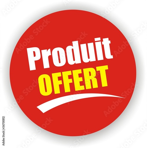 bouton produit offert