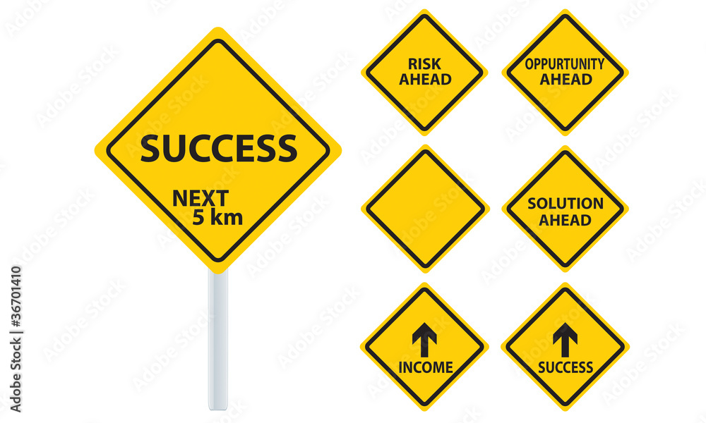 road sign for business road sign for business