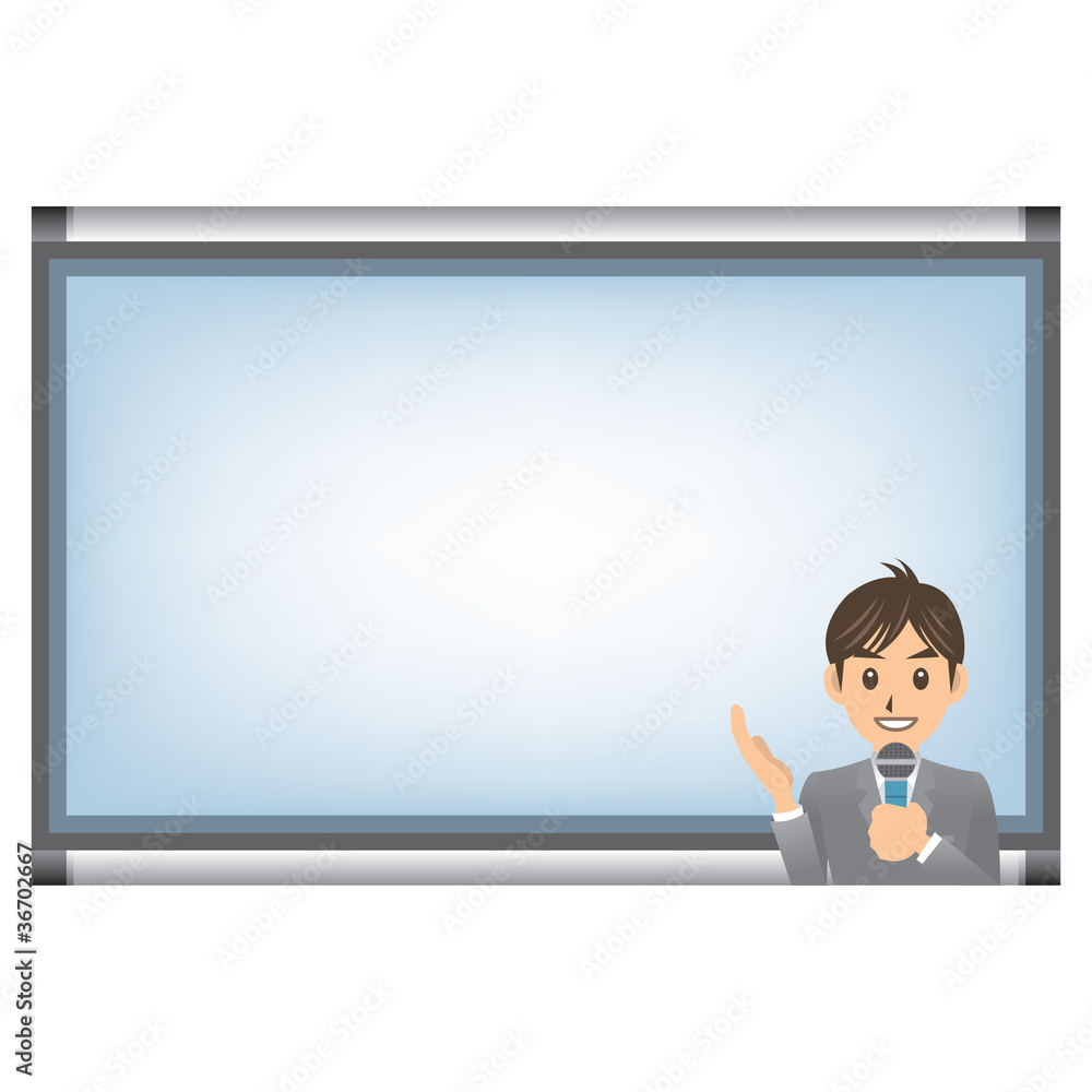ビジネスマン A プレゼン