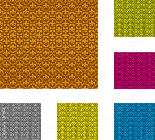 Damasttapete, damask wallpaper, Vektor, Hintergrund
