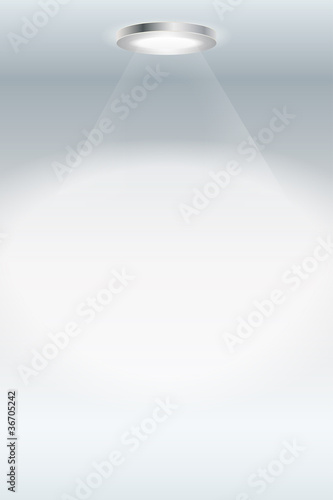 Modern lamp and shiny background for your text - vector file