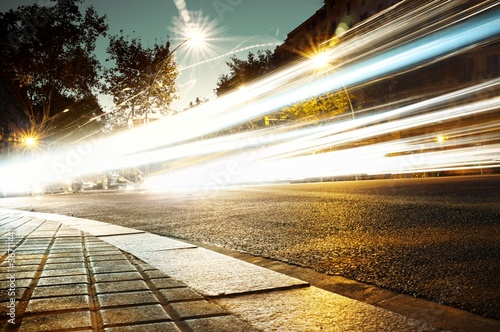 Photography Fast moving cars at night time