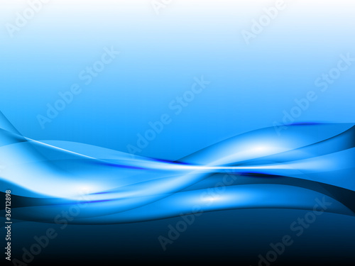 stylized water waves, vector