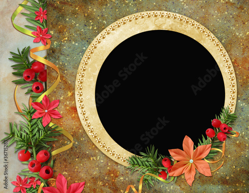 Congratulation card to Christmas and New year