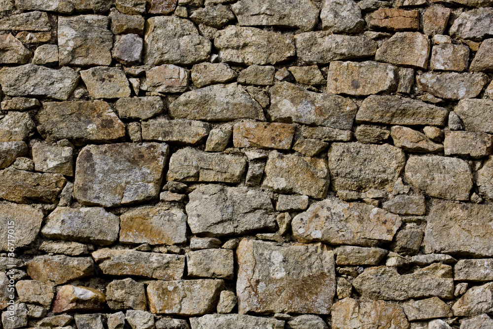 part of a stone wall, for background or texture.