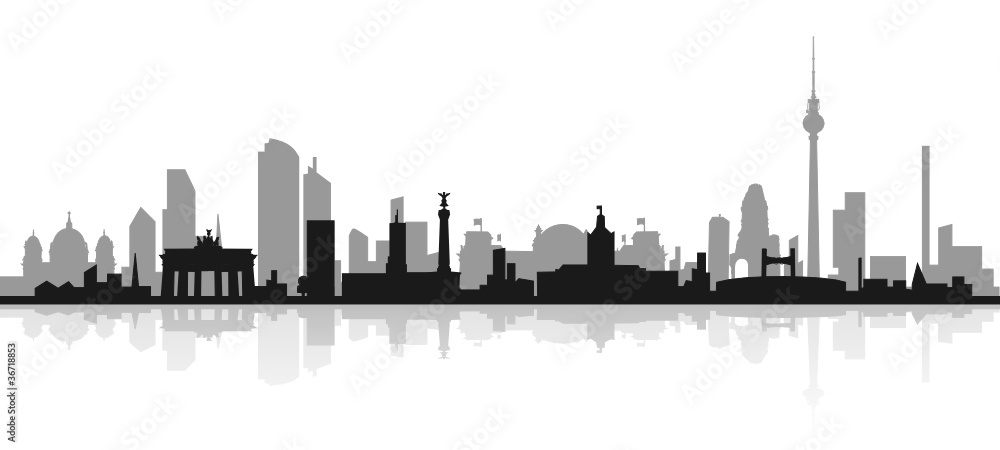 Naklejka premium Berlin Skyline