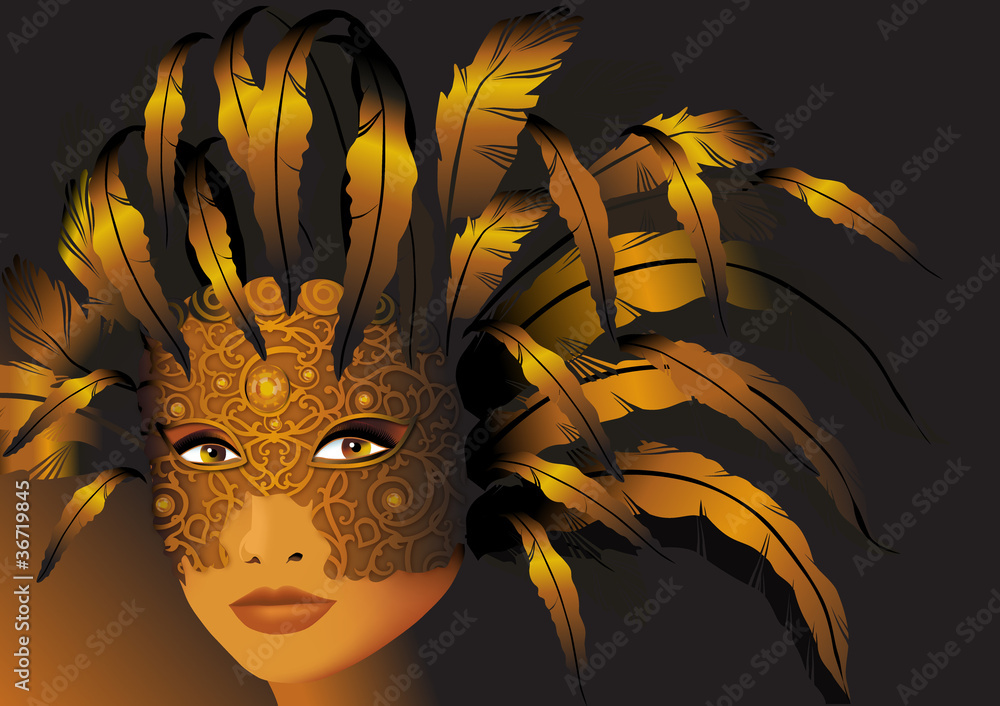 gold mask