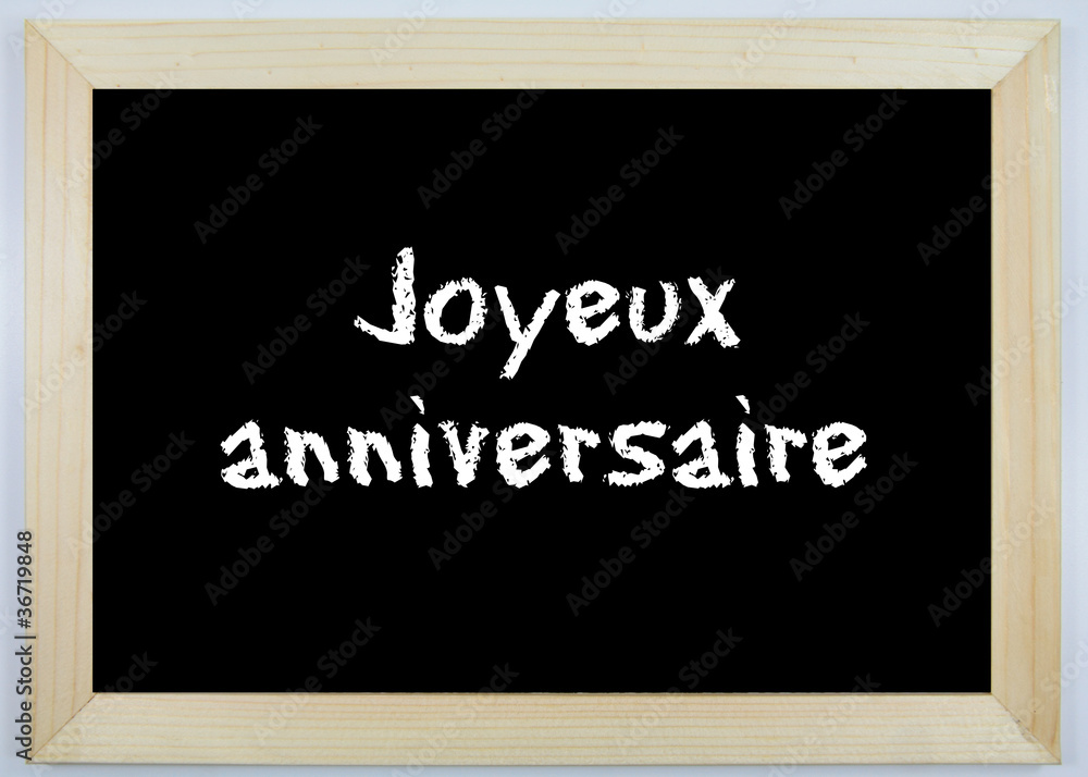 Obraz premium Schild - Joyeux anniversaire